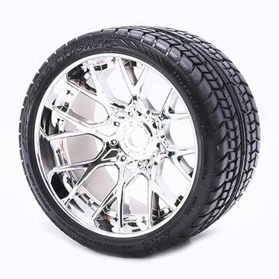 Sweep Racing On-Road Crusher Belted WHD wielen - 1/2 Offset - 17mm - Zilver