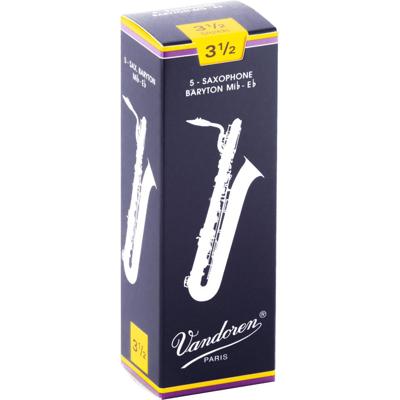Vandoren SR2435 Saxophone Baritone Reed riet voor baritonsaxofoon (5 stuks)