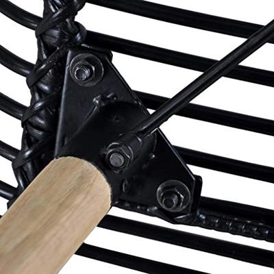 Eetkamerstoelen 4 st natuurlijk rattan zwart Eetkamerstoelen 4 st natuurlijk rattan zwart