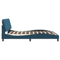 Bedframe met LED zonder matras fluweel blauw 180x200 cm - thumbnail