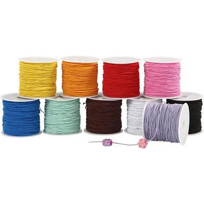 Creativ Company Elastisch koord, dikte 1 mm, 10x25 m/ 1 doos - thumbnail