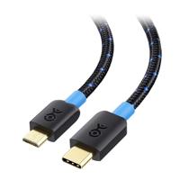 Cable Matters USB C-naar-Micro-USB-kabel (Micro USB-naar-USB-C-kabel) met gevlochten mantel van 1 meter in zwart - thumbnail
