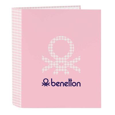 Ringmap Benetton Vichy Roze A4 27 x 33 x 6 cm Ringmap Benetton Vichy Roze A4 27 x 33 x 6 cm