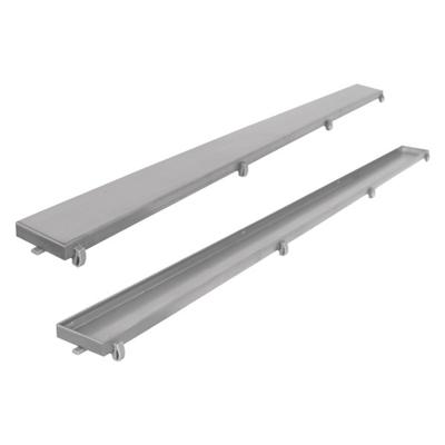 Tegelrooster Differnz t.b.v. Douchegoot 90 cm Geborsteld RVS Differnz