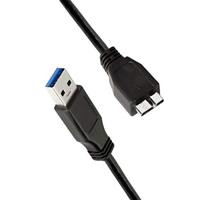 LogiLink USB-kabel USB 3.2 Gen1 (USB 3.0 / USB 3.1 Gen1) USB-A stekker, USB-micro-B 3.0 stekker 0.60 m Zwart CU0037 - thumbnail