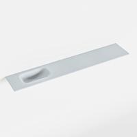 MONDIAZ EDEN Clay solid surface inleg wastafel voor toiletmeubel 120cm. Positie wasbak links - thumbnail
