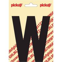 Plakletter Nobel Sticker zwarte letter W zwart Pickup - Pickup - thumbnail