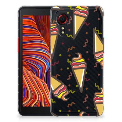 Samsung Galaxy Xcover 5 | Siliconen Case | Icecream Samsung Galaxy Xcover 5 | Siliconen Case | Icecream
