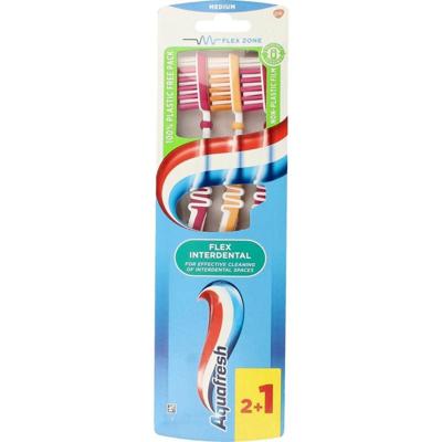 Aquafresh Flex Interdental Tandenborstel Medium - 2+1 gratis in 100% plasticvrije verpakking Aquafresh Flex Interdental Tandenborstel Medium - 2+1 gratis in 100% plasticvrije verpakking
