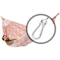 Familie hangmat met bevestiging - 400x180cm - Roze - 200kg draagkracht- 100% katoen - binnen & buiten - thumbnail