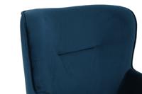 Armstoel DKD Home Decor Blauw Zwart Metaal 68 x 76 x 90 cm - thumbnail