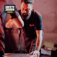 Safety Jogger ACDC T-Shirt MONO | Zwart/Rood | Maat 3XL - WI06933XL - thumbnail