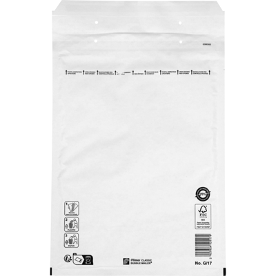 100 Luchtkussenenveloppen G/17 230x340mm wit Filmar Classic