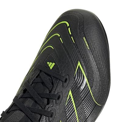 adidas Predator League Gras / Kunstgras Voetbalschoenen (MG) Zwart Donkergrijs Neongeel