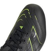 adidas Predator League Gras / Kunstgras Voetbalschoenen (MG) Zwart Donkergrijs Neongeel - thumbnail