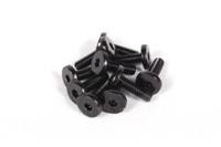 M3x10mm Oversized Flat Hex Socket (Black) (10pcs) (AXA0109) - thumbnail