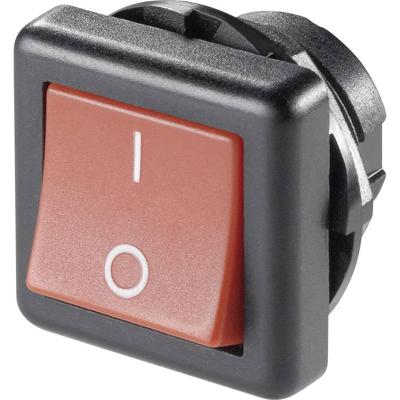 TRU COMPONENTS 1587563 Wipschakelaar TC-R13-136A-05 RED 250 V/AC 6 A 1x uit/aan Continu 1 stuk(s)