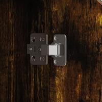 Dressoir 60x30x72 cm bewerkt hout gerookt eikenkleurig - thumbnail