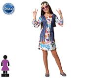 Kostuums voor Kinderen Hippie - Maat: 3-4 Jaar - Maat: 3-4 Jaar - thumbnail