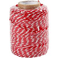 Creativ Company Https://www.cchobby.nl/katoenkoord-dikte-1-1-mm-rood-wit-50-m-1-rol - thumbnail