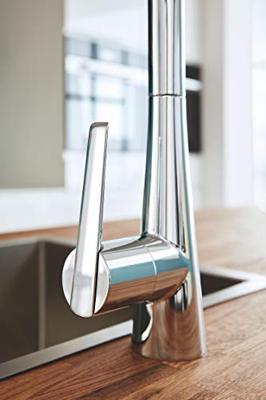 GROHE Zedra Keukenkraan - draaibare/uittrekbare uitloop - chroom 32294002 GROHE Zedra Keukenkraan - draaibare/uittrekbare uitloop - chroom 32294002