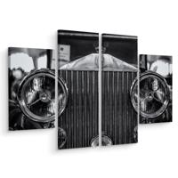 Schilderij - Rolls Royce close up, 4 luik, premium print - thumbnail