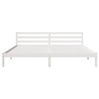 Bedframe Wit 208.6 x 157.6 x 69.4 cm Massief grenenhout - thumbnail
