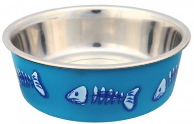 Voerbak voor katten Trixie Roestvrij staal Ø 12 cm