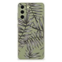 Samsung Galaxy S21FE | TPU Case | Leaves Grey - thumbnail