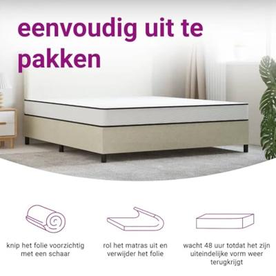 Binnenveringmatras middelhard 200x200 cm King Size