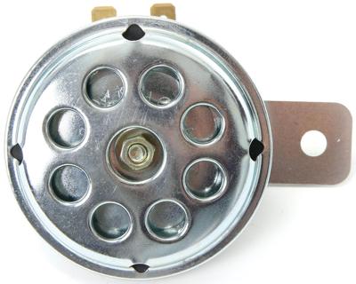 MZA Claxon horns 6 volt chrome universal