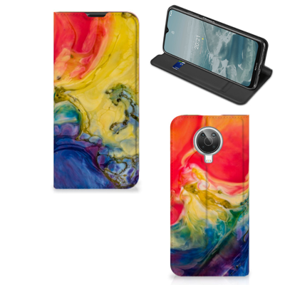 Bookcase Nokia G10 | G20 Watercolor Dark Bookcase Nokia G10 | G20 Watercolor Dark