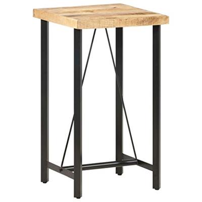 Bartafel 60x60x107 cm ruw mangohout