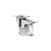 Promat/Tecwerk Zwenkwiel | Wiel-Ø 125 mm | draagvermogen 250 kg | met totale rem van polyamide | 105x80mm - 3000276067 - thumbnail
