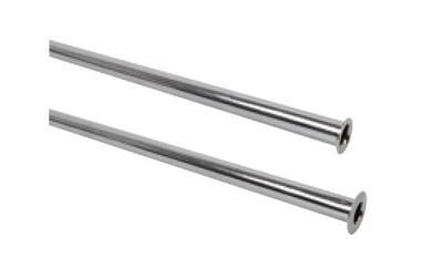 Kirchhoff Koperen buis van haakse kraan 1000mm, chroom 10mm, met uitlopende rand - 98627418