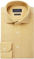 Profuomo Originale Gebreid Overhemd Geel Pique Cutaway Slim Fit - thumbnail