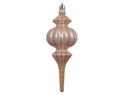 Kersthanger figuur 18 cm roze