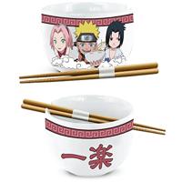 Naruto Shippuden Ramen Bowl with Chopsticks Team Seven 414 ml - thumbnail