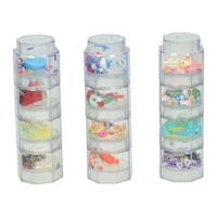 Glitter&Sprinkle Stapelbare Achthoeken - 12dlg - thumbnail