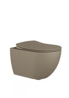 Wandcloset Creavit Freedom Met RVS Sproeier Mat Cappuccino Creavit - thumbnail