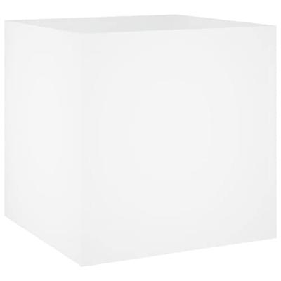 VidaXL Plantenbak 40x40x40 cm bewerkt hout wit