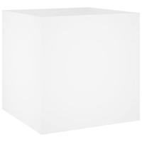 VidaXL Plantenbak 40x40x40 cm bewerkt hout wit - thumbnail