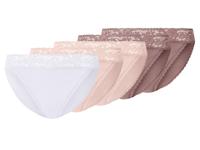 esmara Set van 5 dames onderbroeken (Roze/wit, L (44/46)) - thumbnail