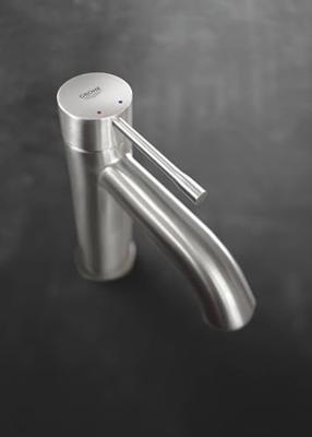 GROHE Essence Wastafelkraan Opbouw - uitloop 11.6cm - S-size - waste - supersteel 24171DC1