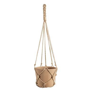 Bloempot hangend Tijm - naturel - terracotta - 55xø17,5 cm