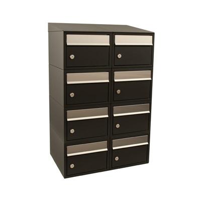 Stoer! Brickset 2-Breed, 4-Hoog Met Dak Zwart - 40215070_2x4d