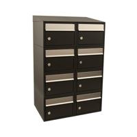 Stoer! Brickset 2-Breed, 4-Hoog Met Dak Zwart - 40215070_2x4d - thumbnail