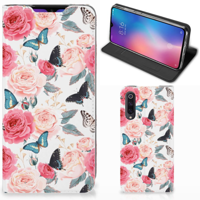 Xiaomi Mi 9 Smart Cover Butterfly Roses Xiaomi Mi 9 Smart Cover Butterfly Roses