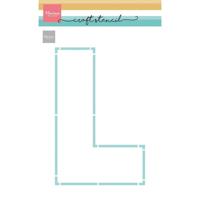 Marianne Design • craft stencil l-letter - thumbnail