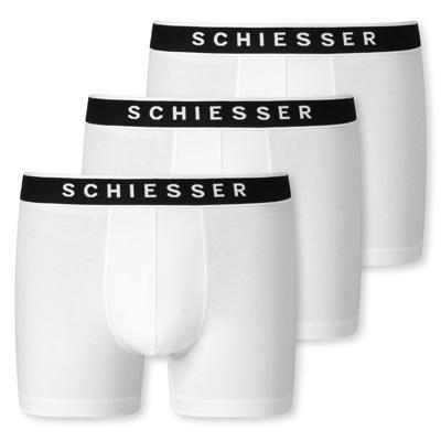 3-pack heren boxershorts 95/5 - Katoen - Mannen ondergoed Biologisch katoen - Elastische band - Duurzaam - S - Wit - Onderbroek heren heren heren